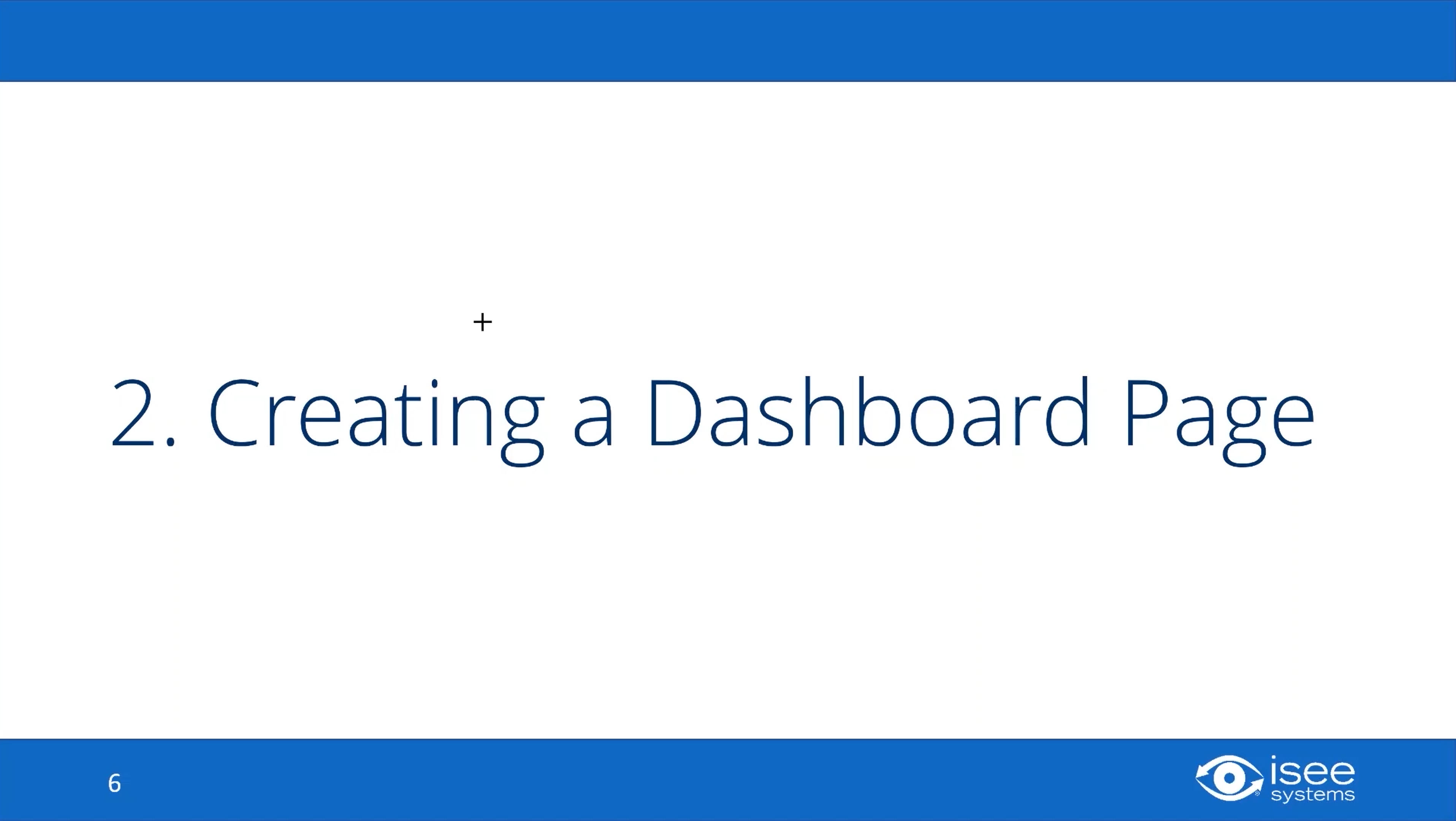 Creating a Dashboard Page